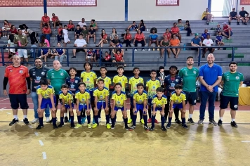Seleção Sub 11 de Pirapora recebeu apoio da torcida em duelo pelo Campeonato Mineiro de Futsal 