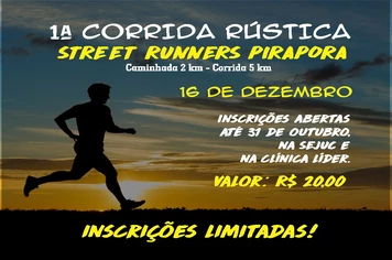 Abertas inscrições para Corrida Rústica