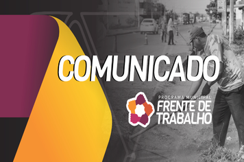 LISTA DOS CLASSIFICADOS PROGRAMA FRENTE DE TRABALHO