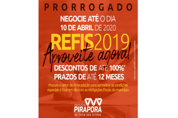 Prorrogado o prazo para aderir ao REFIS 2019