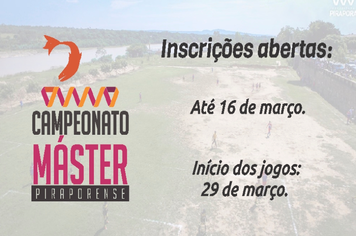 Campeonato Máster 33 com inscrições abertas