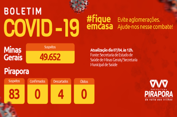 Prefeitura divulga novo boletim