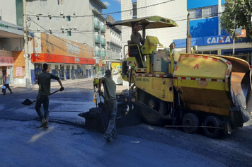 Recapeamento asfáltico chega ao Centro de Pirapora