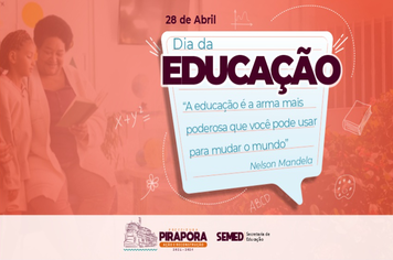 HOJE É DIA MUNDIAL DA EDUCAÇÃO!