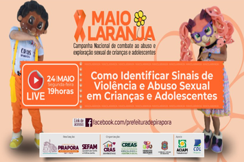 Live vai ensinar a identificar sinais de violência e Abuso sexual em Crianças e Adolescentes