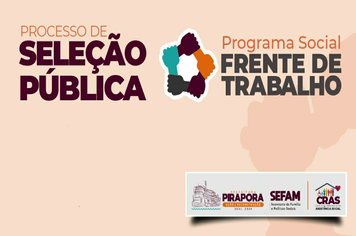 Resultado do Processo de Seleção Pública Frente de Trabalho