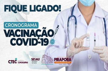 Saúde atualiza novo cronograma de vacinação