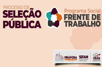 PREFEITURA PUBLICA SEGUNDA CONVOCATÓRIA PARA FRENTE DE TRABALHO