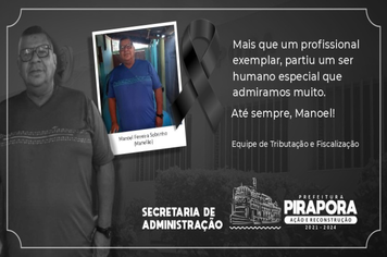 Nota de pesar – Manelão