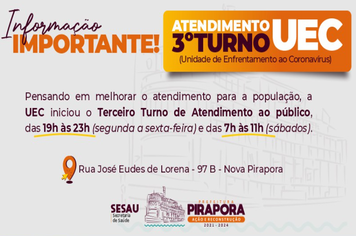 Com alta da Covid-19 UEC tem atendimento até às 23h
