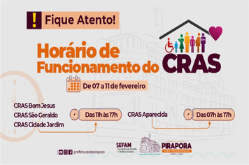 SEFAM com horários excepcionais nesta semana