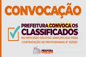 Prefeitura de Pirapora publica terceira convocação do Processo Seletivo