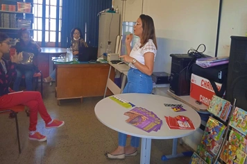 Secretaria de Saúde de Pirapora realiza palestra para os alunos da Escola Estadual Professora Heloísa Passos