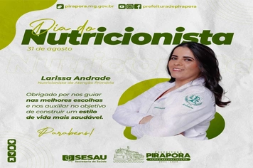 Sesau Pirapora comemora o Dia Nacional do Nutricionista