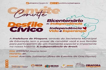 Em resgate de tradições, Prefeitura de Pirapora realizará Desfile de 07 de setembro