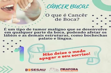 SESAU realiza campanha de prevenção do câncer bucal