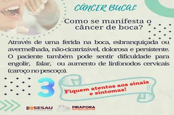 Fiquem atentos aos sinais do câncer bucal