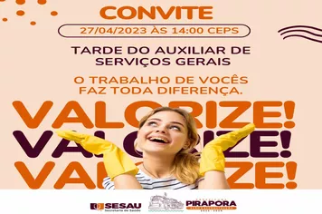 Tarde do Auxiliar de Serviços Gerais