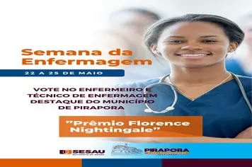 Homenagens e votação dos profissionais enfermeiros e técnicos de enfermagem