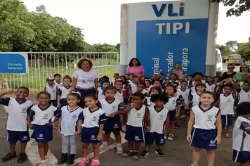 Alunos da Rede Municipal visitam Terminal Intermodal de Pirapora