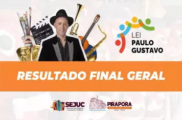 Resultado Final dos Editais 002/2024 e 003/2024 da Lei Paulo Gustavo é oficializado pela Prefeitura de Pirapora
