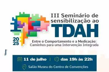 III Seminário de Sensibilização ao TDAH de Pirapora com inscrições abertas