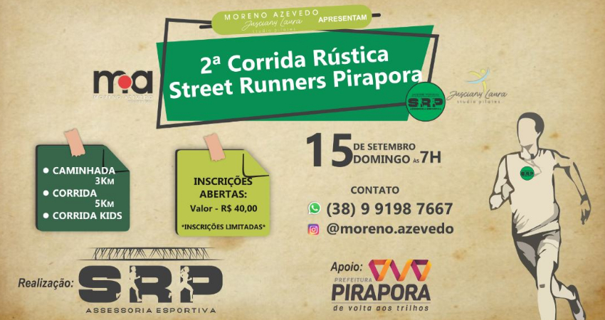 Corrida Rústica com inscrições abertas e limitadas