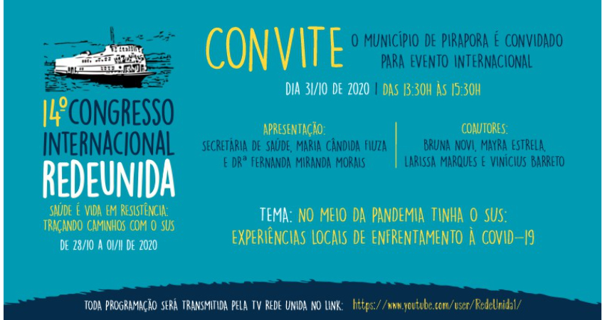 Pirapora recebe convite para congresso internacional