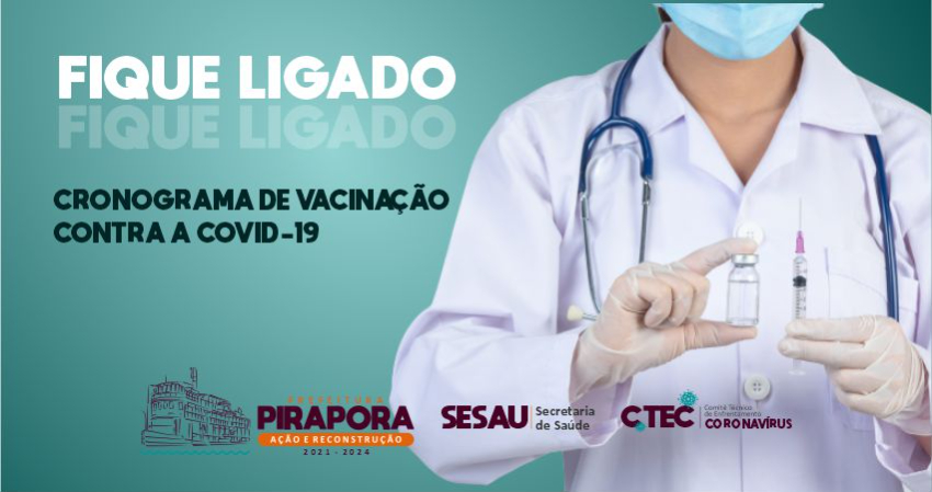 Saúde divulga novo cronograma de vacinação