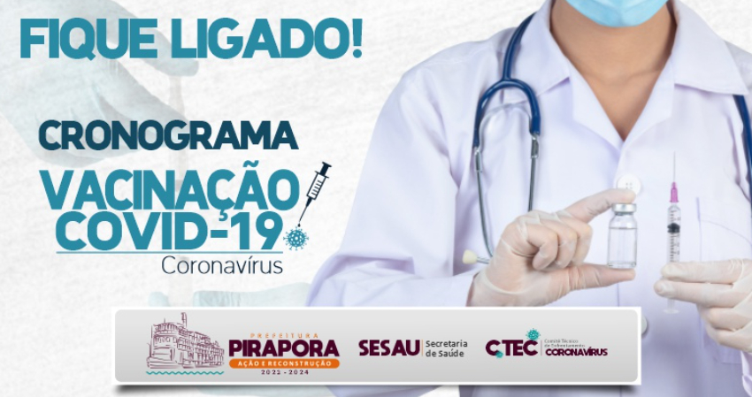 Saúde divulga novo cronograma de vacinação