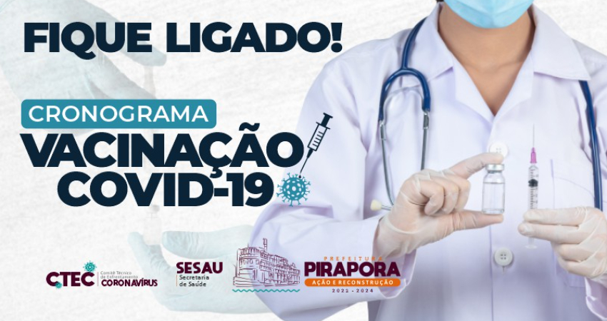 Prefeitura atualiza cronograma de vacinação