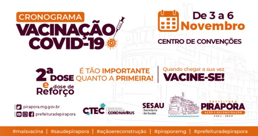 Novo cronograma de vacinação é divulgado