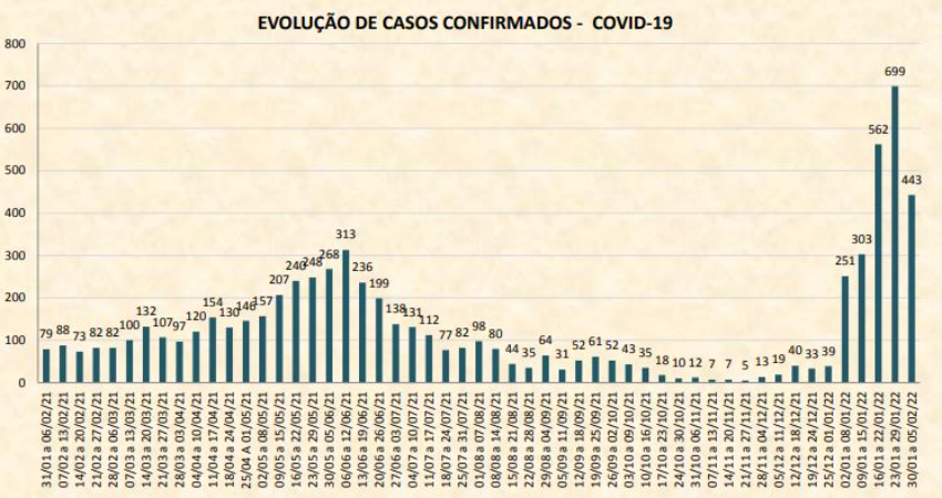 Boletim Casos Confirmados: após decreto, número de casos da COVID-19 sofre queda no município