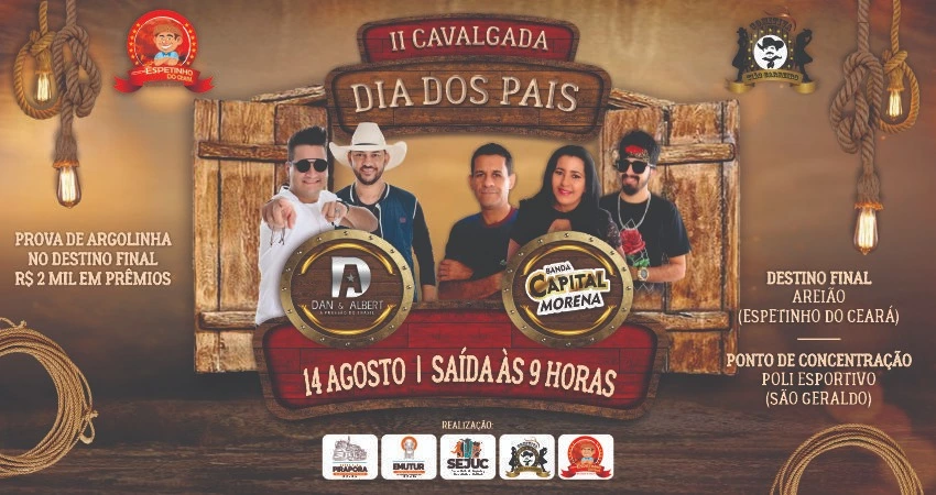 2ª Cavalgada Dia dos Pais será no próximo domingo