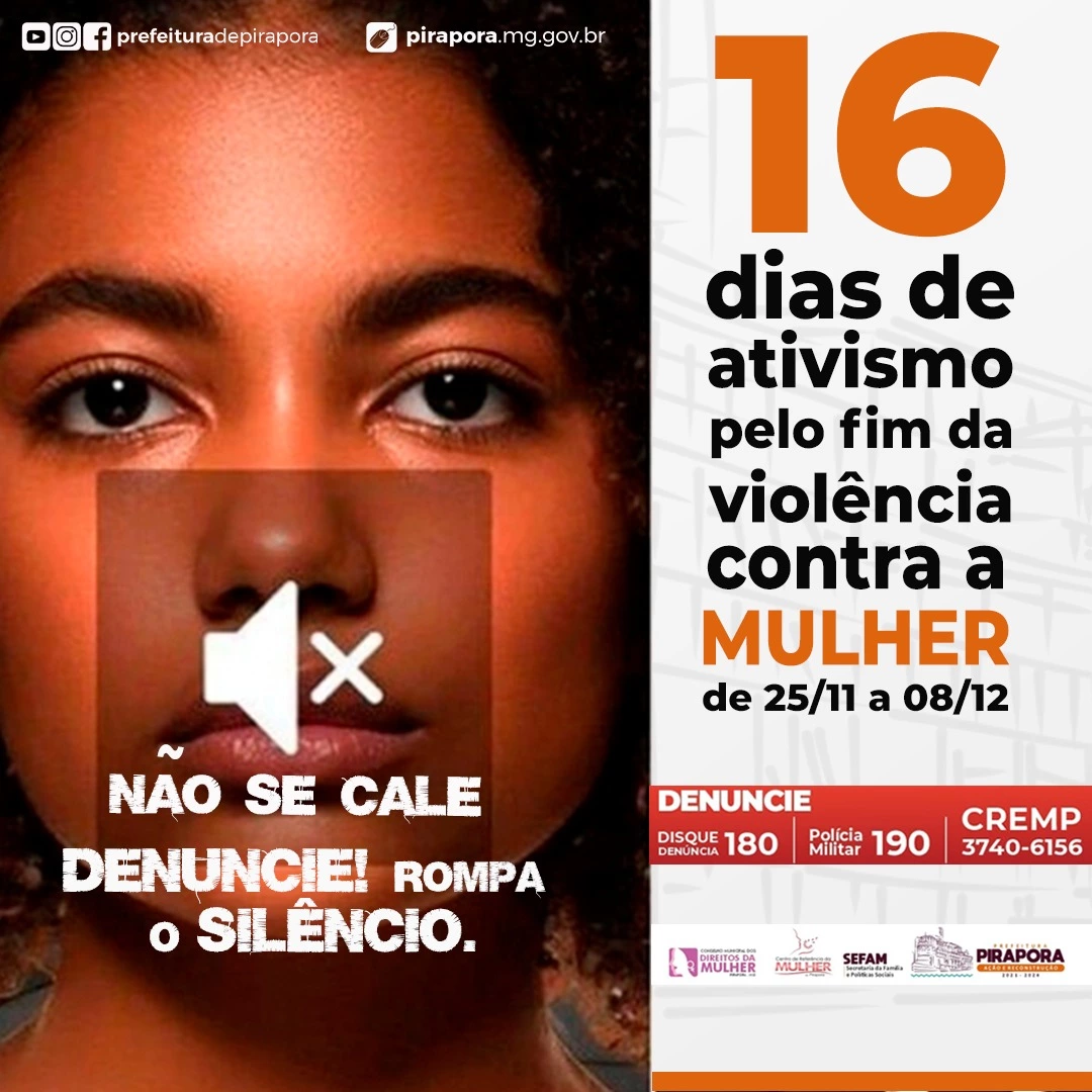 Prefeitura de Pirapora inicia mais uma Campanha de Ativismo pelo fim da Violência contra a Mulher