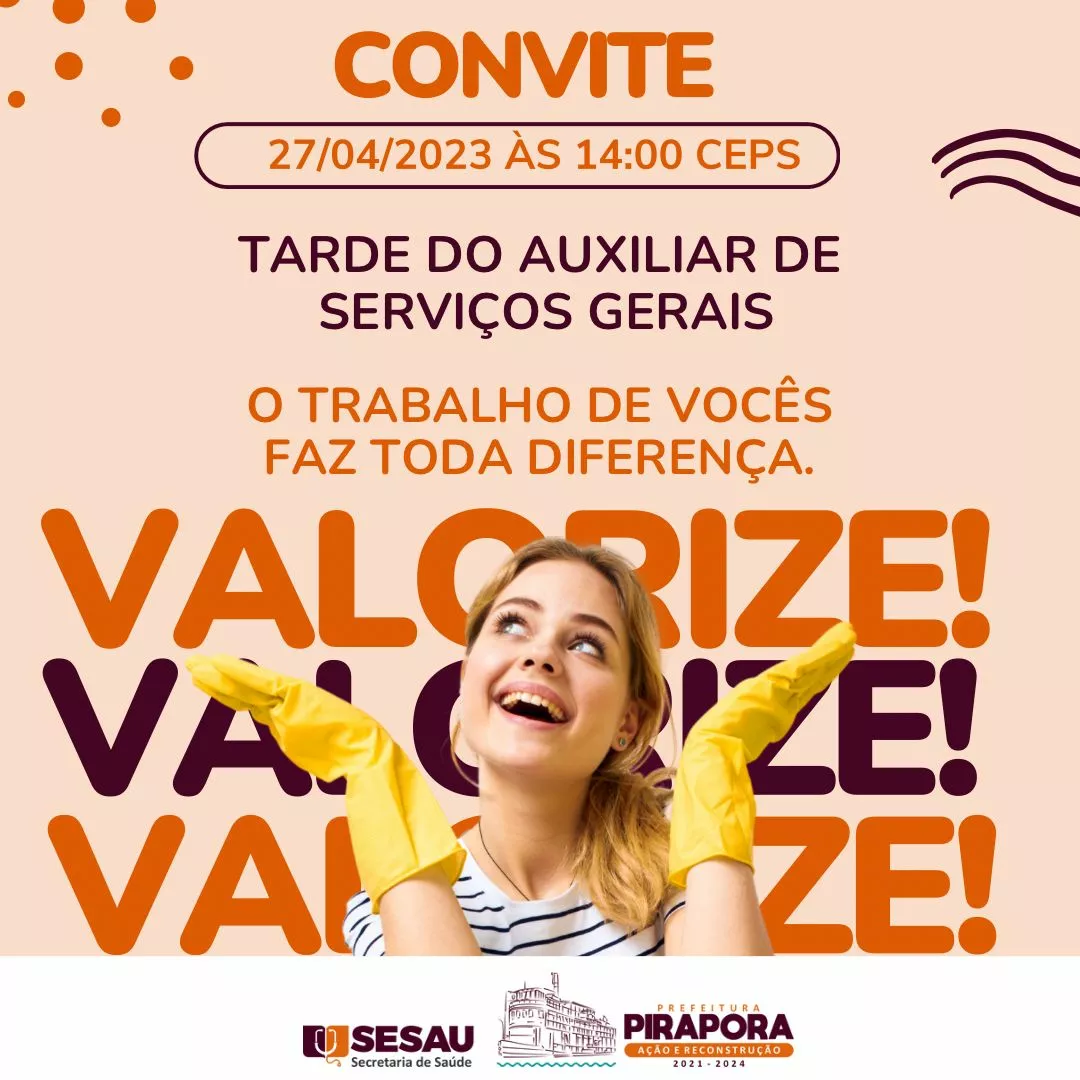 Tarde do Auxiliar de Serviços Gerais