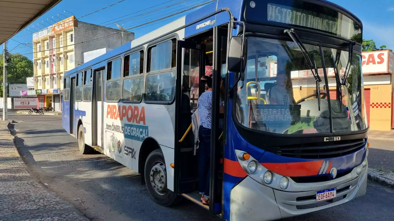 Em Pirapora, população tem acesso gratuito ao transporte público