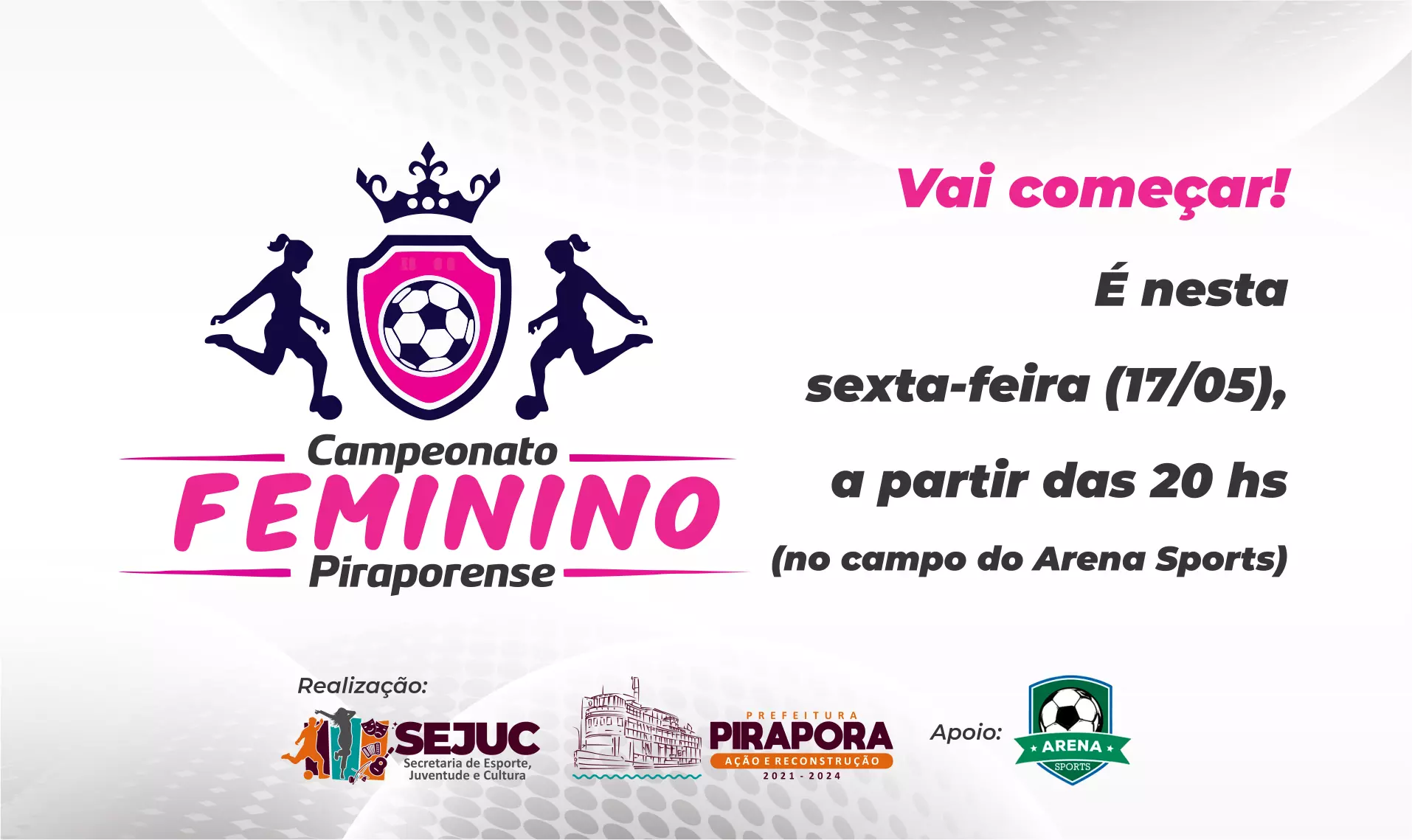 Vai começar o Campeonato Piraporense Feminino