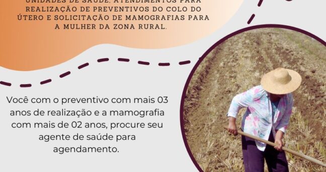 SESAU faz rastreamento e preventivo para a Mulher do Campo