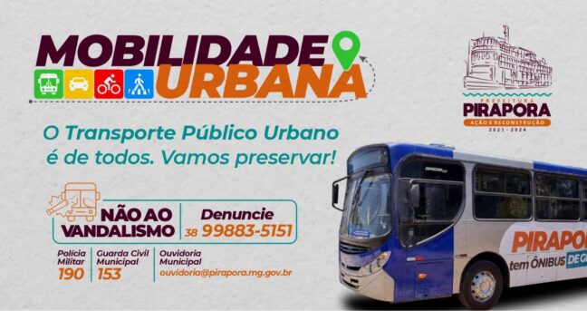 Cuide do nosso transporte público. Ele é seu e é gratuito!