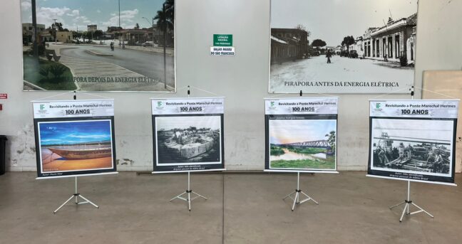 Em parceria com o IFNMG, Prefeitura de Pirapora promove exposição sobre os 100 anos da Ponte Marechal Hermes