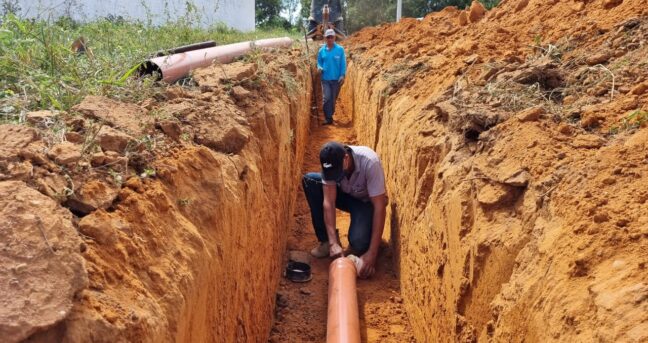 Expansão de rede de esgoto beneficia CESAP e circunvizinhanças