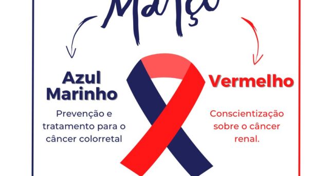 Março Vermelho e Azul: prevenção dos cânceres colorretal e renal