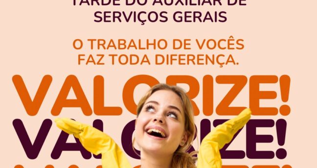 Tarde do Auxiliar de Serviços Gerais