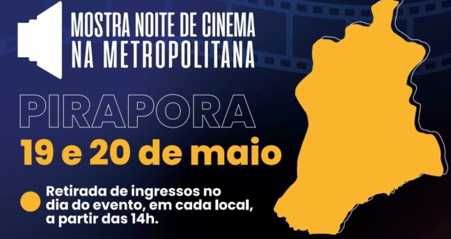 Prefeitura de Pirapora convida população para Mostra de Cinema e faz alerta sobre prazo final das inscrições na Oficina de Projetos Audiovisuais