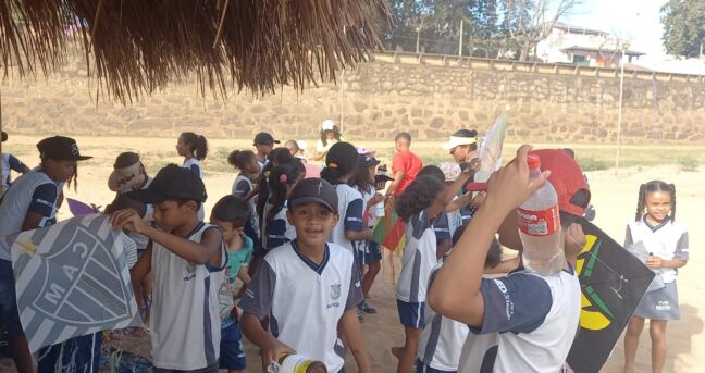 Festival de Pipas, em escolas de Pirapora, promove diversão com conscientização e segurança dos alunos