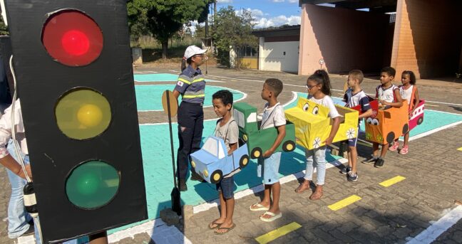 Transitolândia reforçou Campanha Maio Amarelo na Rede Municipal de Ensino de Pirapora