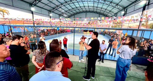 Prefeitura de Pirapora inaugurou a nova Quadra Poliesportiva no Bairro Sagrada Família