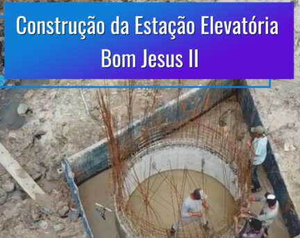 Construção da Estação Elevatória de Esgoto