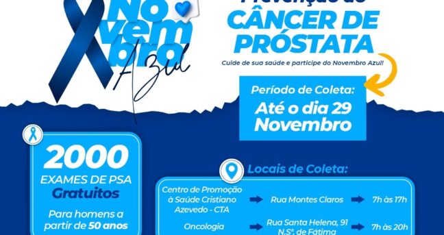 Prorrogada a Campanha Novembro Azul